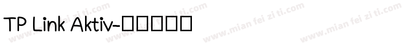 TP Link Aktiv字体转换